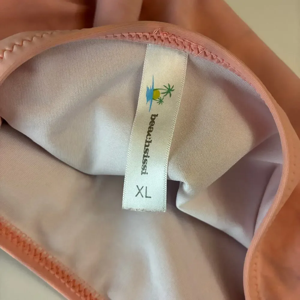 Beach Sissi Pink Swim Bikini Bottoms Womens XL Pool Beach Island Resort READ